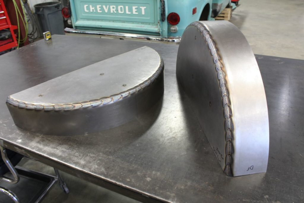 Kenzie's 1968 Chevy C10 hot rod truck bed tub fabrication and paint