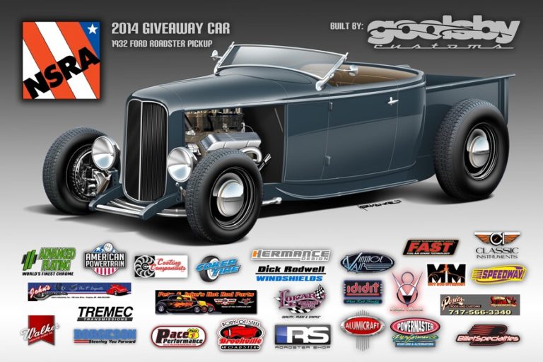 Custom 1932 Ford Roadster Hi-Boy Rendering