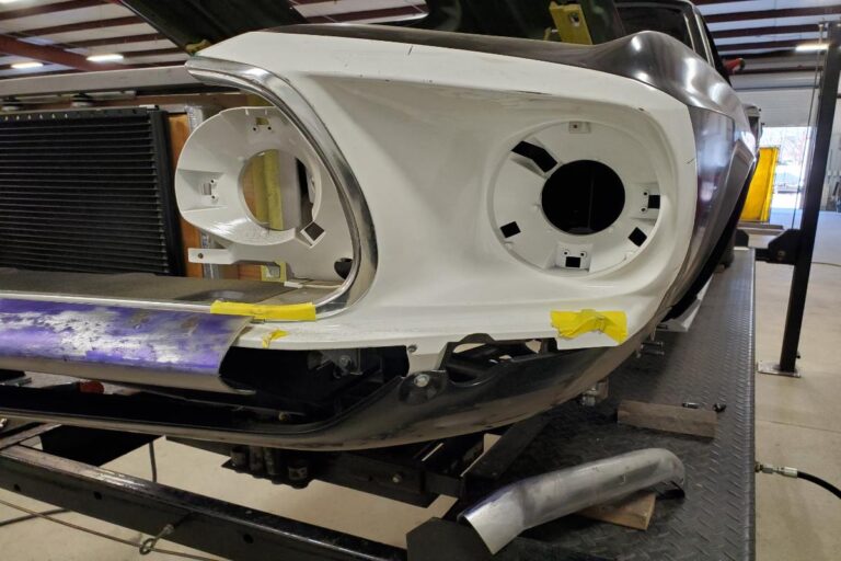 Custom supercharged 1969 Fastback Mustang Front bumper fabrication